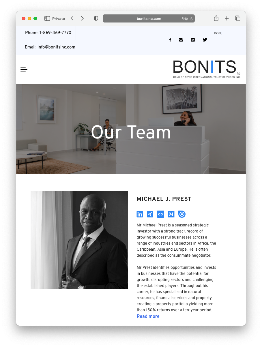 Michael Prest BONITS